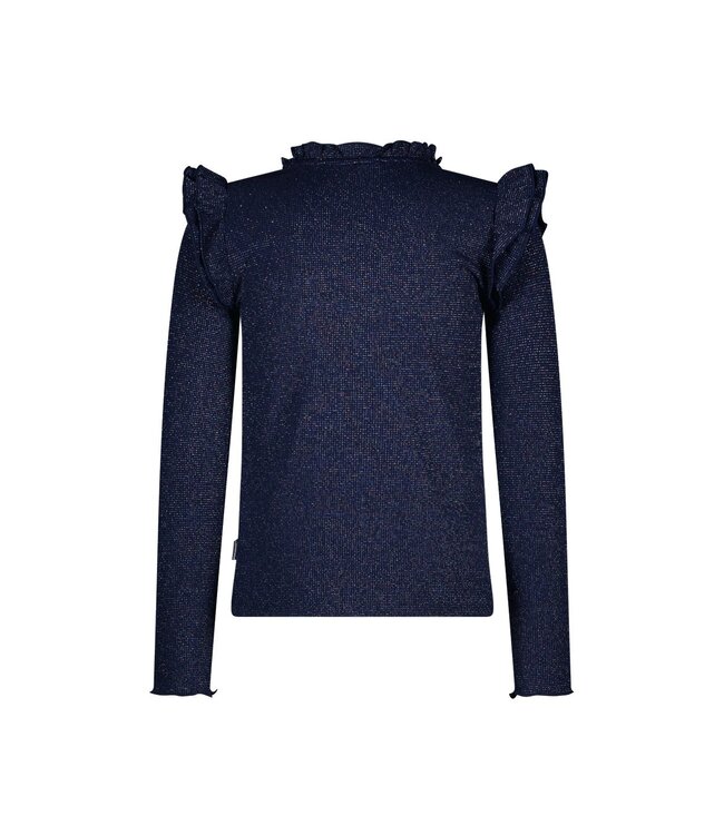 B.Nosy winter top meisjes - navy blauw - Tonya - ruffles