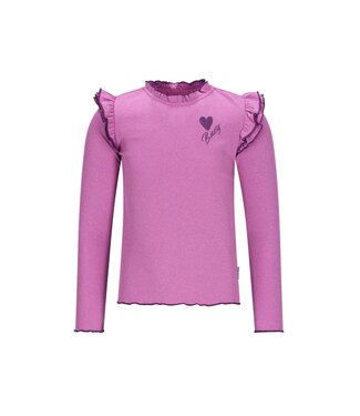 B.Nosy winter top meisjes - paars - Tonya - ruffles