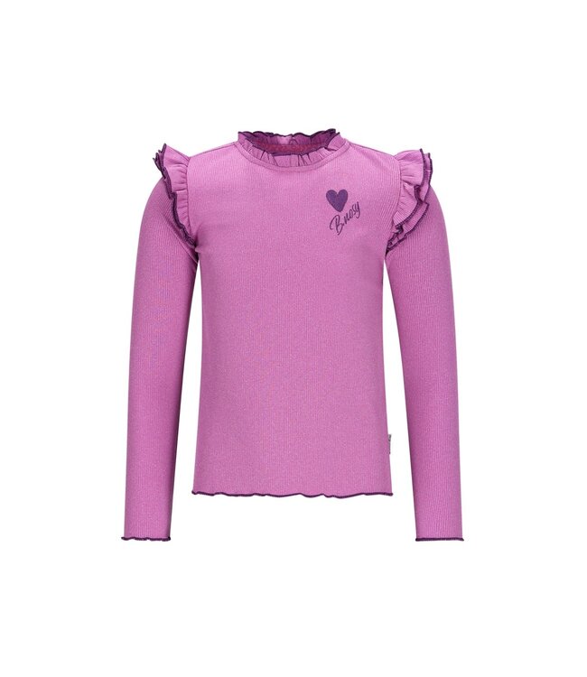 B.Nosy winter top meisjes - paars - Tonya - ruffles