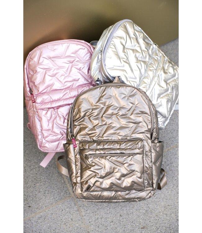 B.Nosy winter rugzak meisjes - blauw - metallic