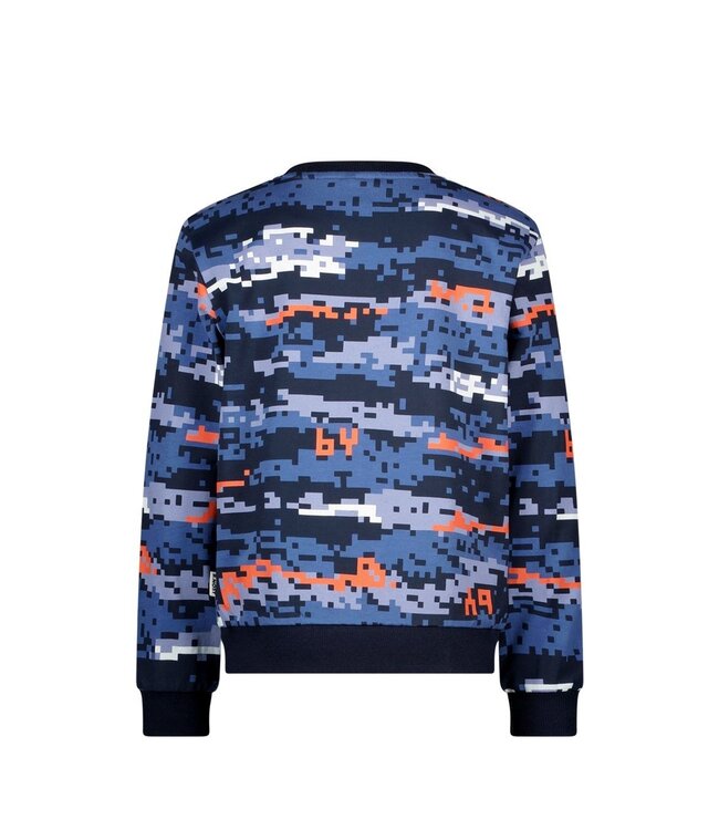 B.Nosy winter sweater jongens - blauw - Scott - print