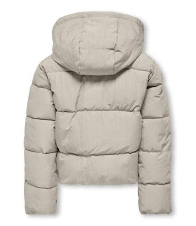 Kids ONLY winter winterjas meisjes - grijs - KogDolly - puffer