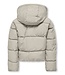 Kids ONLY winter winterjas meisjes - grijs - KogDolly - puffer