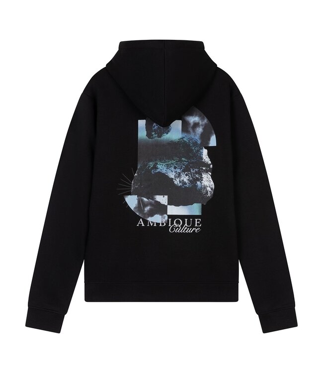 Ambique winter hoodie jongens - Nico - zwart