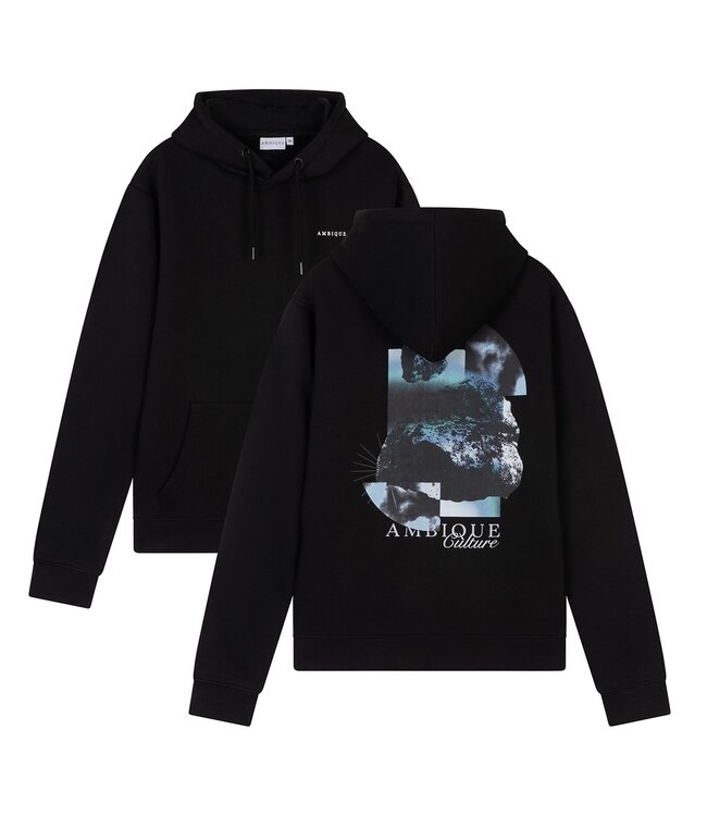 Ambique winter hoodie jongens - Nico - zwart