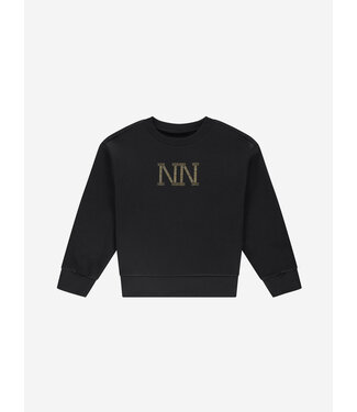 Nik&Nik winter sweater meisjes - zwart - Stud