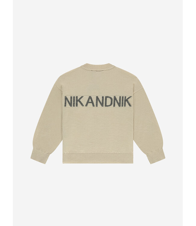 Nik&Nik winter sweater meisjes - zand - Lis