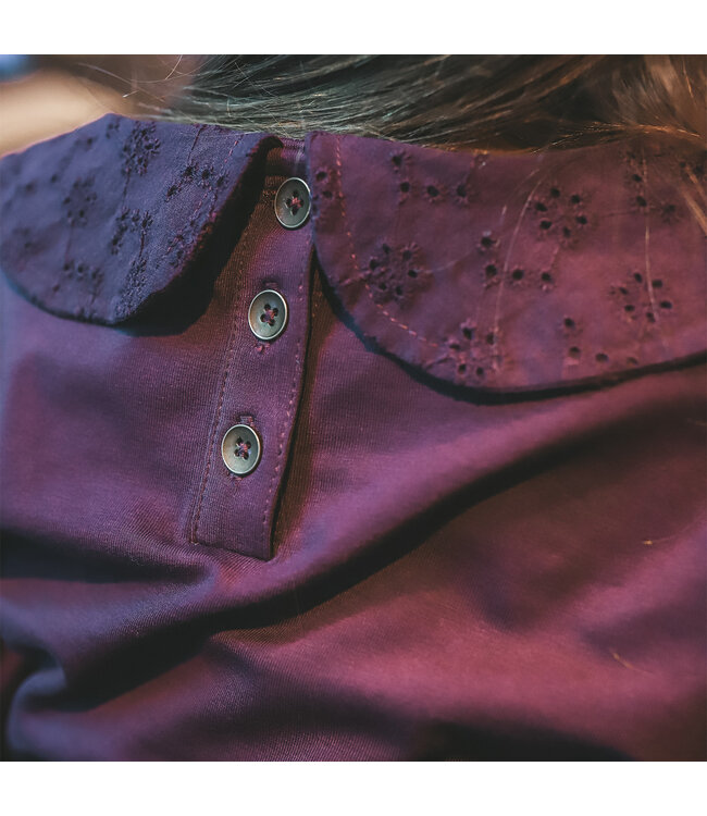 Your wishes winter t-shirt meisjes - paars - longsleeve, jersey