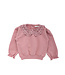 Your wishes winter sweater meisjes - roze - gebreid, gehaakt