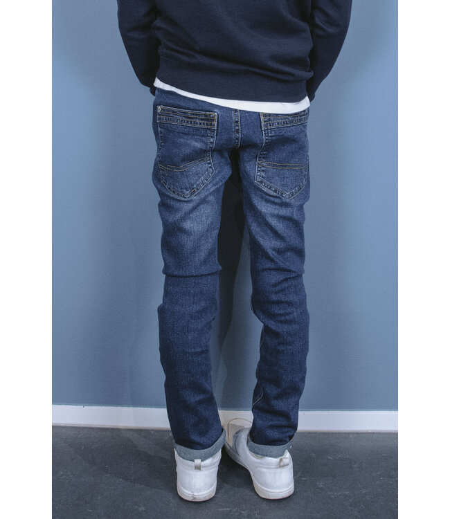 Tygo & Vito winter jeans broek jongens - donker blauw - skinny fit - stretch