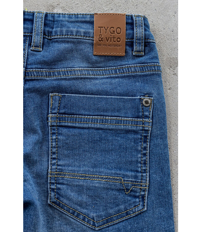 Tygo & Vito winter jeans broek jongens - blauw - slim fit