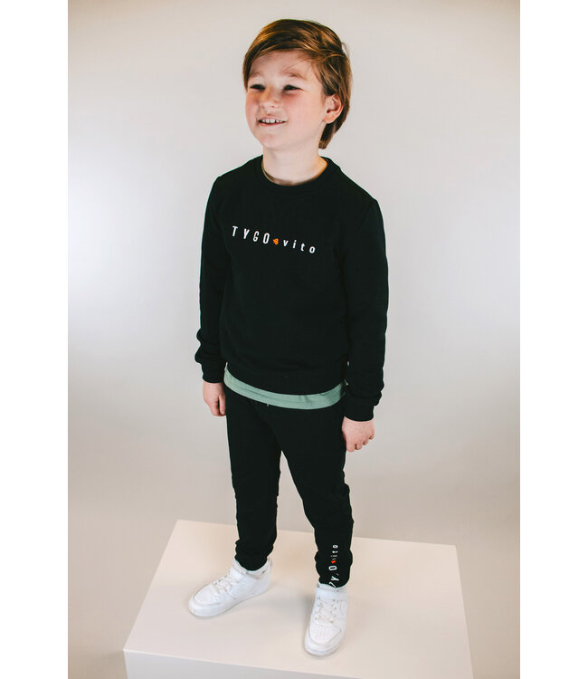 Tygo & Vito winter sweat broek jongens - zwart