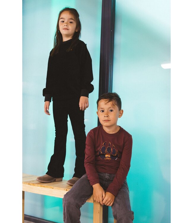 Tygo & Vito winter t-shirt jongens - bordeaux rood - Max - longsleeve
