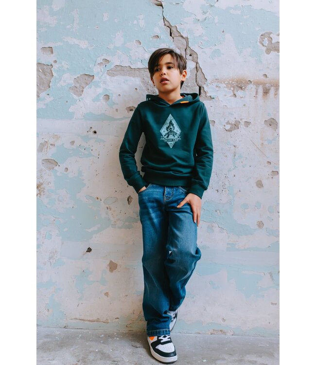 Tygo & Vito winter hoodie jongens - groen - Hobie