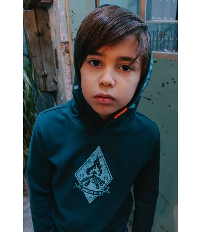 Tygo & Vito winter hoodie jongens - groen - Hobie