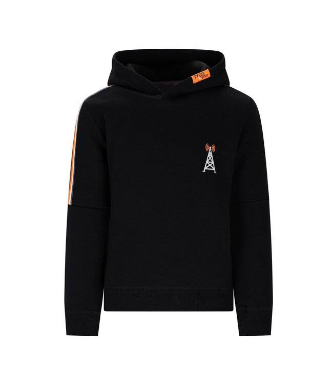 Tygo & Vito winter hoodie jongens - zwart - Hero