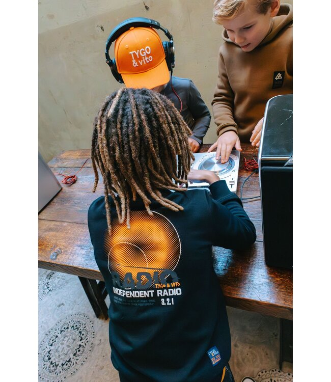 Tygo & Vito winter sweater jongens - zwart - Silver