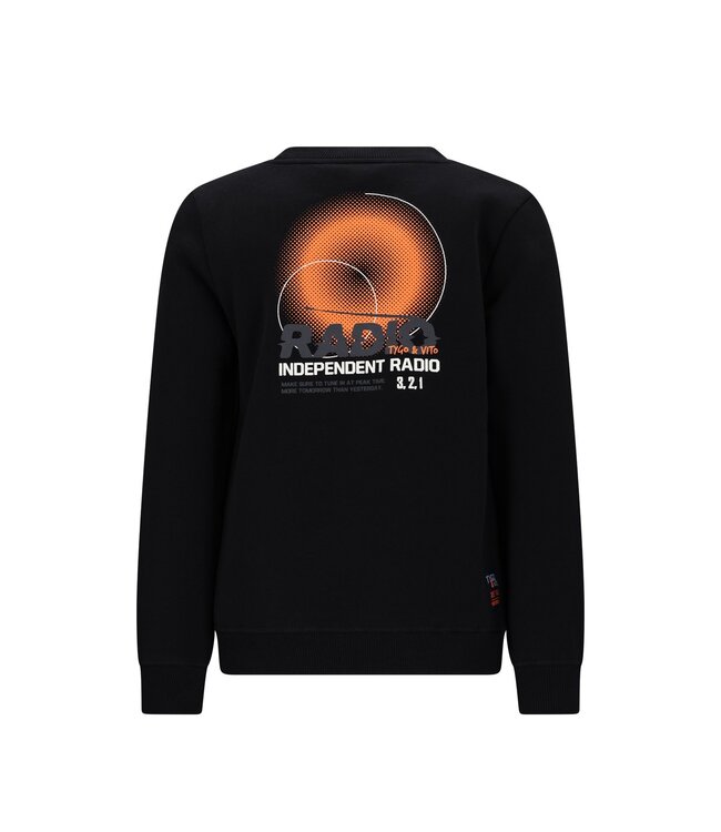 Tygo & Vito winter sweater jongens - zwart - Silver