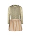 Like Flo winter jurk meisjes - zand - Mira - mesh top + metallic rok