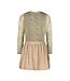 Like Flo winter jurk meisjes - zand - Mira - mesh top + metallic rok