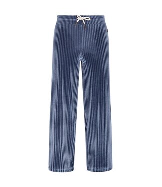 Like Flo winter velvet wide leg broek meisjes - blauw - Fem