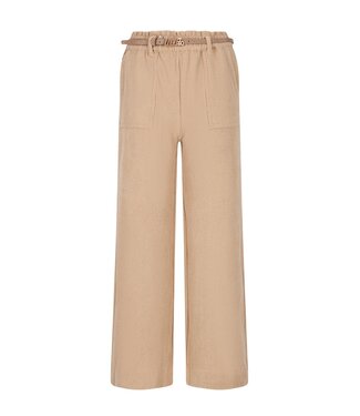 Like Flo winter corduroy wide leg broek meisjes - beige - Finn - riemlussen