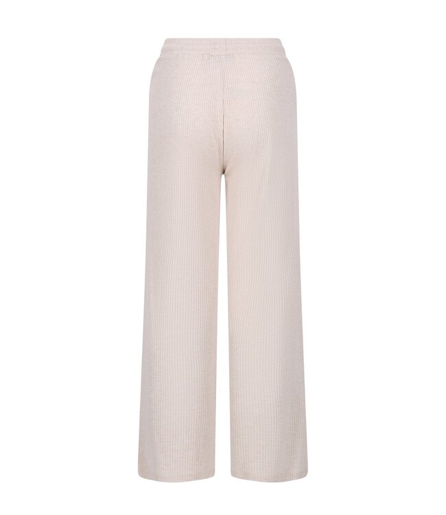 Like Flo winter wide leg broek meisjes - beige - Flun - rib - glitter