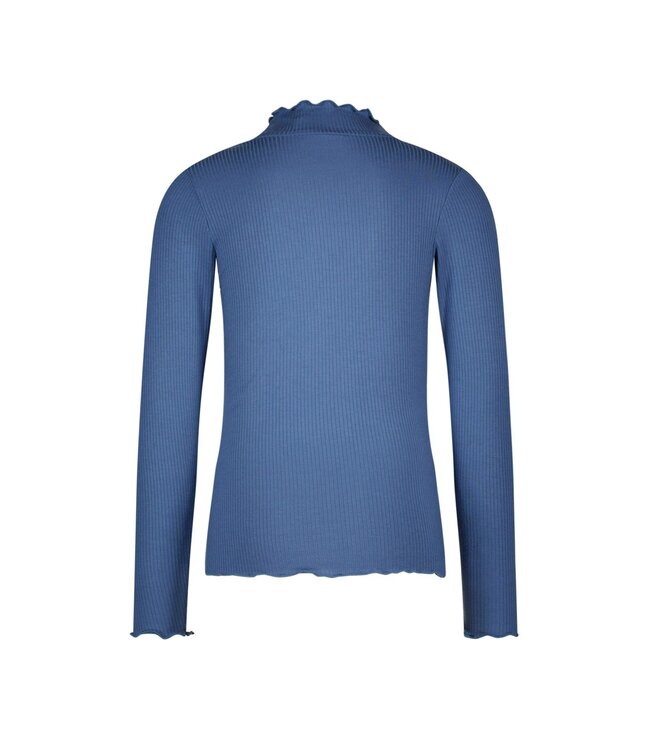 Like Flo winter t-shirt meisjes - blauw - Eef - rib - col