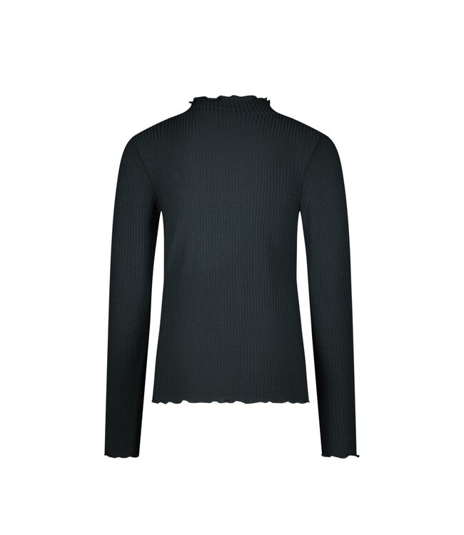 Like Flo winter t-shirt meisjes - grijs - Eef - rib - col