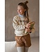 Like Flo winter sweater meisjes - beige - Danee - print