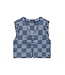 Like Flo winter gilet meisjes - blauw - Dia - nep strik sluiting