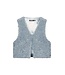 Like Flo winter gilet meisjes - blauw - Diam - fur