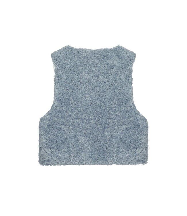 Like Flo winter gilet meisjes - blauw - Diam - fur