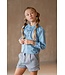 Like Flo winter blouse meisjes - blauw - Chei - chambrey - nep strik sluiting