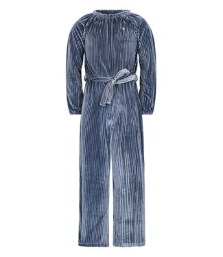 Like Flo winter velvet jumsuit meisjes - blauw - Bella