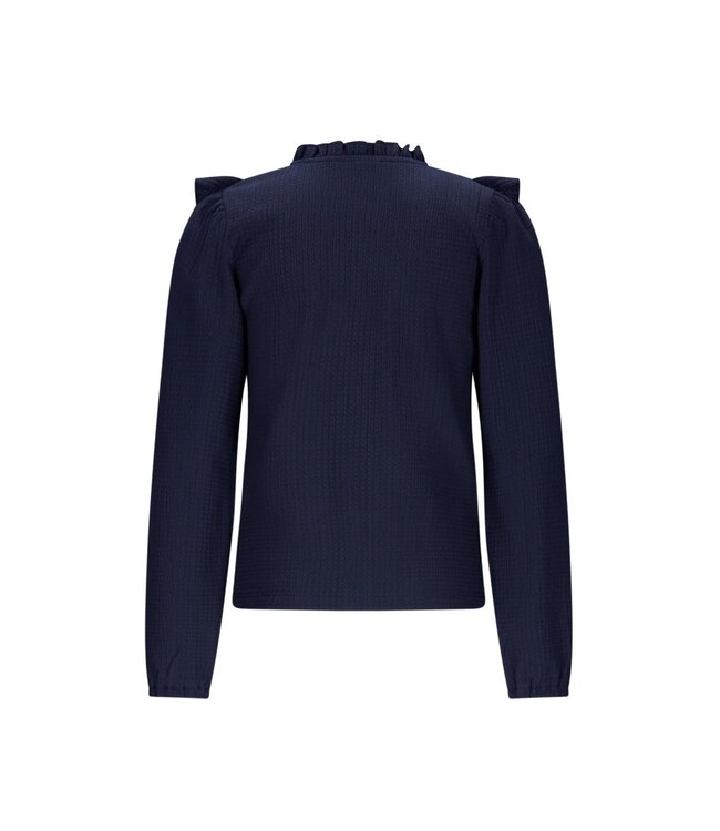 B.Nosy winter blouse meisjes - navy blauw - Beau