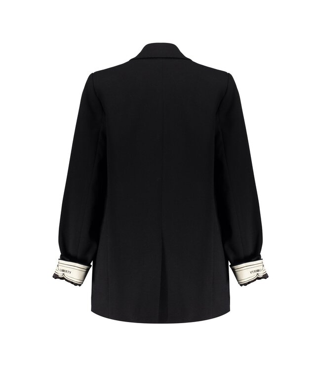 Frankie & Liberty winter blazer meisjes - bruin/blauw