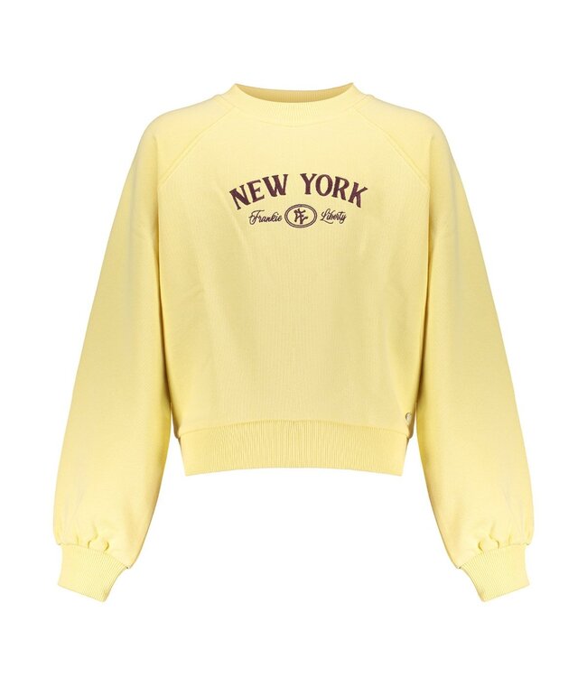Frankie & Liberty winter sweatshirt meisjes - geel - Ney York