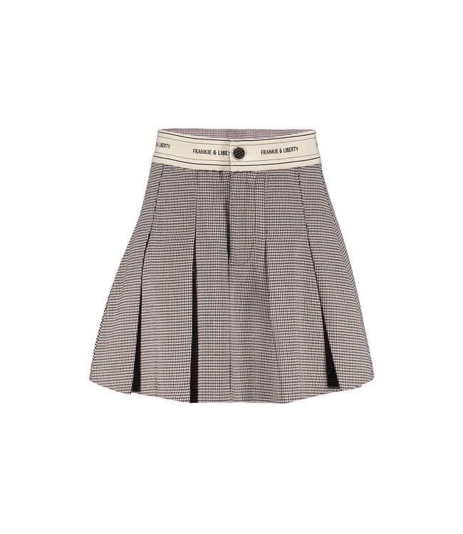 Frankie & Liberty winter rok meisjes - bruin/blauw - geruit