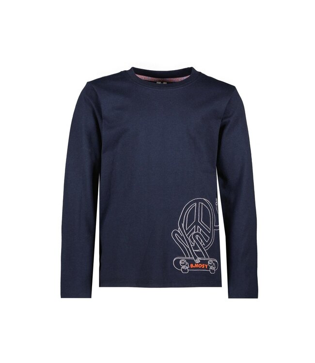 B.Nosy winter t-shirt jongens - navy blauw - Trevor - longsleeve