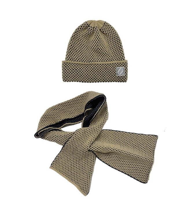 B.Nosy winter muts en sjaal jongens - navy blauw - Adrian