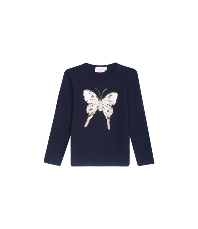 Someone winter t-shirt meisjes - navy blauw - longsleeve - Scottie