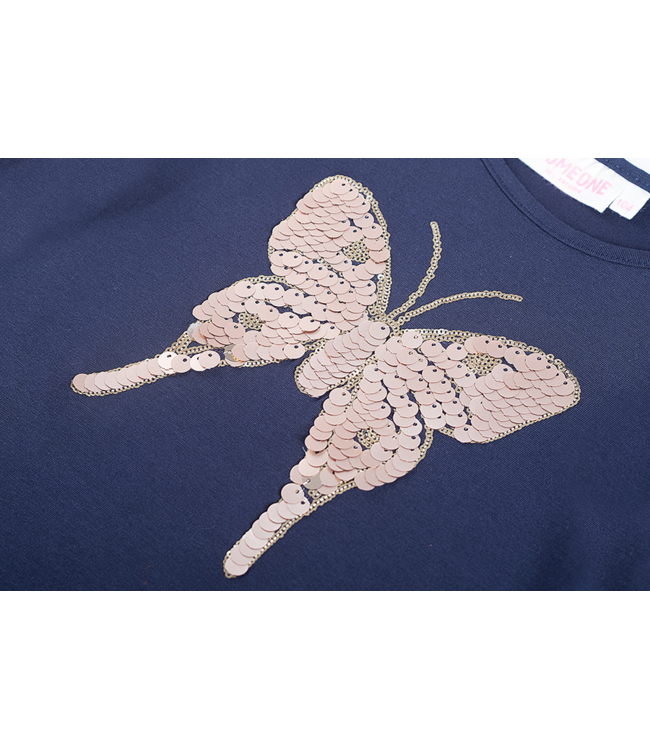 Someone winter t-shirt meisjes - navy blauw - longsleeve - Scottie