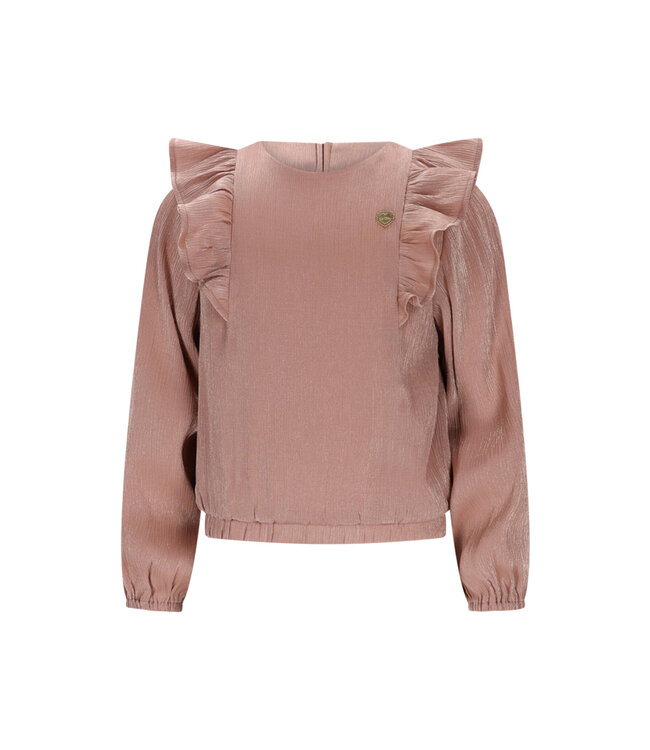 Le Chic winter blouse meisjes - bruin/rood - Every