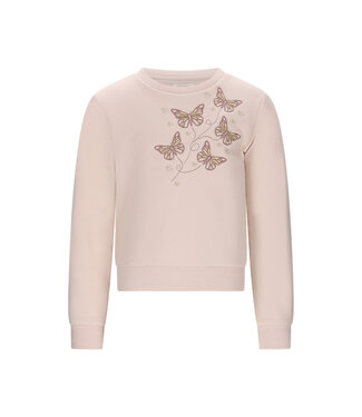 Le Chic winter sweater meisjes - wit - Odette - vlinders