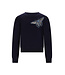 Le Chic winter sweater meisjes - navy blauw - Odette - vlinder