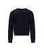 Le Chic winter sweater meisjes - navy blauw - Odette - vlinder