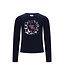 Le Chic winter t-shirt meisjes - navy blauw - Norma - vlinder