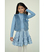 Le Chic winter rok meisjes - blauw - Thamsin - ruffle