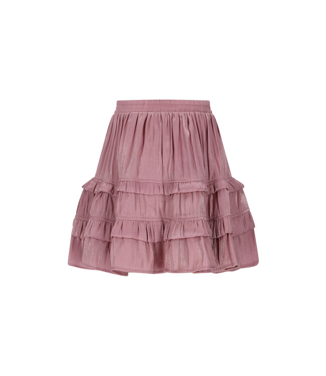 Le Chic winter rok meisjes - roze - Thasmin - silky, ruffle